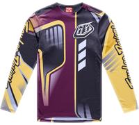 Troy Lee Designs Sprint Pro Lowrider Maglia della Bicicletta, nero/viola/oro, Taglia L