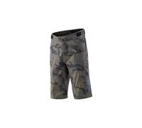 Troy Lee Designs Flowline Spray Camo Pantaloncini da bicicletta, verde-multicolore, taglia 30