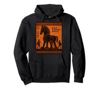 Troy One Night Only Trojan Horse Greco Mitologia Arte Felpa con Cappuccio