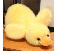 TROYSINC Peluche a forma di anatra, morbido cuscino per lanciare anatra, simpatico peluche per bambini, ragazze, regalo (30 cm, giallo)
