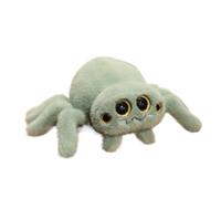 TROYSINC Peluche a forma di ragno, a quattro occhi, ideale come regalo per adulti e bambini, Halloween (16 x 25 cm, verde)