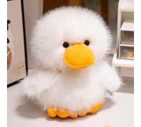 TROYSINC Peluche di anatra - Morbido peluche anatra in doppio colore, compleanno, San Valentino, Natale (25 cm, bianco)