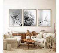 TROYSINC Set di 3 poster di design da parete, senza cornice, stampa su tela, poster artistici in bianco e nero, per decorazione del soggiorno (40 x 50 cm)