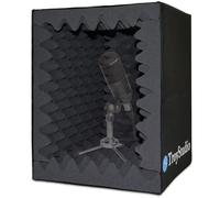 TroyStudio Box portatile per registrazione del suono - |Filtro riflettente e scudo isolante microfono | - |Grande, pieghevole, montabile su supporto, schiuma fonoassorbente super densa | (piccole
