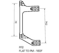 TRP - Adapter FF2 - Flat Mount - 160mm Front