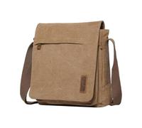 TRP0219 Troop London Classic Canvas Across Body Bag - Brown