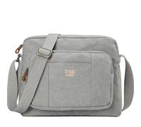 TRP0234 Troop London Classic Canvas Across Body Bag - Ash Grey