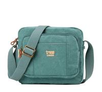 TRP0235 Troop London Classic Canvas Across Body Bag - Turquoise