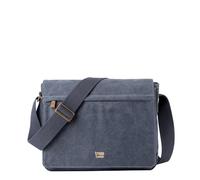TRP0240 Troop London Classic Canvas Laptop Messenger Bag - Blue