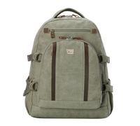 TRP0257 Troop London Classic Canvas Laptop Backpack - Large - Khaki