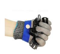 TRPLFGHZ Guanti da lavoro resistenti al taglio, Anti Cutting Gloves, Kitchen, Durable Processing, Survival, Meat, Slaughtering, Outdoor Workers, Comfortabl(S)