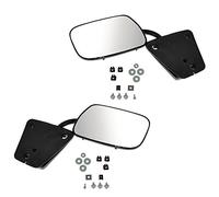 TRQ 2 Piece Driver and Passenger Side Mirror Assembly Set Manual Adjustment Non-Heated No Memory Black Compatible with 1973-1986 Chevrolet GMC Suburban C10 C20 C30 1987-1991 Blazer GM1320223