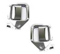 TRQ Coppia di maniglie per porta esterna anteriore in metallo, cromate, lato sinistro e destro, compatibile con Kenworth