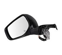 TRQ Driver Side Power Heated Manual Folding Memory Mirror Smooth Black Compatible with 2020-2021 Subaru Legacy Outback SU1320187