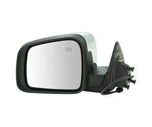 TRQ Left Mirror without Memory without Blind Spot Indicator with Chrome Cover Drivers Side Compatible with 2014-2022 Dodge Durango CH1320388