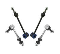 TRQ Set di collegamenti stabilizzatori per barra antirollio anteriore e posteriore compatibile con 0607 Ram 1500 06 Ram 3500