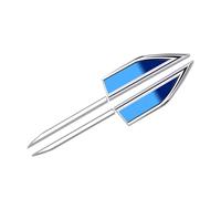 TRQCHIPS Fregio Auto Laterale per Renault Kadjar 2015-2022, Adesivi Laterali Auto Stemma Emblema Parafango in Acciaio Inossidabile Specchio 2 Pezzi,A