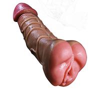 TRQOYTU 3 In 1 Dildo Realistico E Masturbatore Per Figa Dispositivo Per Masturbazione Figa Tascabile Pene Fallo Anale Estremo Estensione Del Pene Aiuto Per Masturbazione Portatile Sessuale