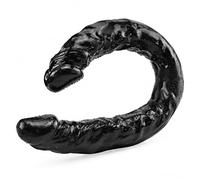 TRQOYTU 42 Cm Lungo Dildo Realistico Doppio Dilos Flessibile Doppie Teste Dildo Plug Anale Butt Plug Prostata Vaginale Massaggiatore PVC Masturbazione Giocattolo Sessuale Per Uomini Donne