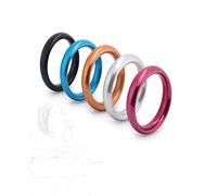 TRQOYTU 5 Pezzi Anello Per Pene Anello Per Pene Anello Per Testicoli In Acciaio Inossidabile Anello Per Glande Anello Per Barelle A Sfera Set In Metallo Ciambella Colorata Bondage