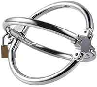 TRQOYTU Acciaio inox croce manette metallo BDSM vincolante bloccando Bondage manette strumento Accessori erotici polso manette SM coppie giocattoli del sesso