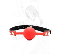 TRQOYTU Bavaglio In Silicone Fetish Gag Per Bocca Bavaglio Per Bocca Regolabile Bavaglio Per Bocca Bavaglio Per Flirt Flirt Gag Ball Bondage Divaricatore Per Giochi Di Ruolo Seducenti Bondage