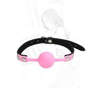 TRQOYTU Bavaglio In Silicone Fetish Gag Per Bocca Bavaglio Per Bocca Regolabile Bavaglio Per Bocca Bavaglio Per Flirt Flirt Gag Ball Bondage Divaricatore Per Giochi Di Ruolo Seducenti Bondage