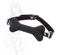 TRQOYTU Bavaglio Per Bocca In Silicone Per Osso Di Cane Bavaglio Per Morso Regolabile Bavaglio Per Palla Erotico Bavaglio Per Palla Fetish Bavaglio Per Imbottitura In Pelle Bodnage SM Gioco Di Ruolo