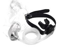 TRQOYTU BDSM Bavaglio Per Orinatoio In Silicone SM Spina Per Bocca Con Imbuto Per Piscio Bavaglio Per Sesso Orale Gay Imbracatura Bavaglio Bondage Restrizioni Dilatatore Schiavo Bondage Giocattolo