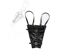 TRQOYTU BDSM Bondage Lunghi Manette Per Mani E Braccia Sexy Strette Borse Legate Schiavo Legato Restrizioni In Pelle BDSM Bondage Restrizioni Gioco Di Ruolo Giocattolo Sessuale Per Coppia