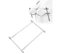 TRQOYTU Bondage Fetish Morsetto Per Seno Femminile E Cremagliera Stimolatore Del Seno Morsetti Per Capezzoli Schiavo Morsetti Per Capezzoli Barra Di Divaricamento Bondage Gogna Del Seno Tortura