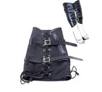 TRQOYTU Bondage Manette Per Caviglie In Pelle Restrizioni Per Piedi Restrizioni Erotiche Manette Per Caviglie Coscia Regolabili Schiavo Fetish Restrizioni Per Letto BDSM Giocattoli Erotici Estremi