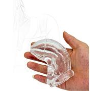 TRQOYTU Cintura Di Castità Con Gabbia Per Pene, Gabbia, Ingrandimento, Anello Per Testicoli, Manicotto Per In TPE Elastico Morbido, Castità, Bondage SM, Giocattolo