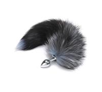 TRQOYTU Coda Di Volpe Con Tappo Anale In Acciaio Inossidabile Coda Anale Plug Anale Stimolatore Fetish Ano Masturbatore Bondage Di Volpe Plug Anale Erotico Cosplay Gioco Di Ruolo
