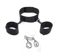 TRQOYTU Collare Per Manette Di Trattenuta Set Bondage Collare Per Manette In Nylon Collare Per Manette Letto Sessuale BDSM Gioco Di Ruolo Schiavo Flirtare Fetish Giocattolo Sessuale Coppia Estremo
