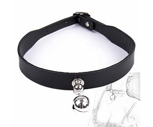 TRQOYTU Collare SM Collare In Pelle Collana Girocollo Da Donna Con Campana Collari Regolabili Collare Fetish Flirt Schiavo Gioco Di Ruolo Giocattolo Sessuale Per Donne Uomini Coppie