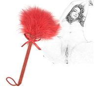TRQOYTU Deluxe Feather Tickler Flirtare Tickler Love Feather Clitoride Crop SM Frusta Erotico Flogger Paddle Sesso BDSM Bondage Sculacciate Crop Letto Restrizioni Gioco Di Ruolo Erotico Giocattoli