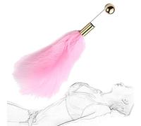 TRQOYTU Deluxe Piuma Solleticatore Frusta Sesso Erotico Flogger Amore Piuma Clitoride Frusta Con Manico In Acrilico BDSM Bondage Sculacciata Slapper Paddle Flirtare Solletico Giocattolo Sessuale