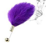 TRQOYTU Deluxe Piuma Solleticatore Frusta Sesso Erotico Flogger Amore Piuma Clitoride Frusta Con Manico In Acrilico BDSM Bondage Sculacciata Slapper Paddle Flirtare Solletico Giocattolo Sessuale