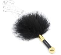 TRQOYTU Deluxe Piuma Solleticatore Frusta Sesso Erotico Flogger Amore Piuma Frusta Clitoride Con Manico In Acrilico Bondage Sculacciata Slapper Paddle Letto Restrizioni Flirtare Giocattolo Sessuale