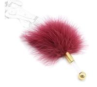 TRQOYTU Deluxe Piuma Solleticatore Frusta Sesso Erotico Flogger Amore Piuma Frusta Clitoride Con Manico In Acrilico Bondage Sculacciata Slapper Paddle Letto Restrizioni Flirtare Giocattolo Sessuale