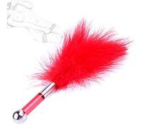 TRQOYTU Deluxe Piuma Solleticatore SM Frusta Sesso Erotico Flogger Amore Piuma Frusta Clitoride Con Manico In Acrilico BDSM Bondage Sculacciata Slapper Paddle Letto Restrizioni Flirtare Giocattolo