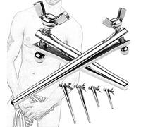 TRQOYTU Dilatatore Uretrale In Acciaio Inossidabile Dilatatori Pene Plug Barella Uretrale In Metallo SM Stretching Dell'uretra Catetere Principe Scettro Giocattolo Sessuale