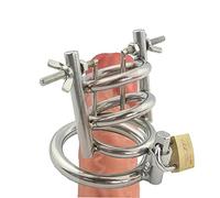 TRQOYTU Dilatatori In Acciaio Inossidabile, Dilatatore Dell'uretra Con Anello, Dilatatore Della Gabbia Del Pene/spina Del Pene, Barella Uretrale SM, Giocattolo Sessuale Erotico E Stimolante Per