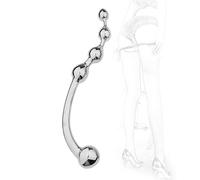 TRQOYTU Dildo A Doppia Testa Plug Anale Pure Wand Acciaio Inossidabile Doppia Estremità Stimolazione Del Punto G Plug Anale Della Vagina Massaggiatore Anale Della Prostata Masturbazione Giocattolo