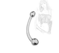 TRQOYTU Dildo A Doppia Testa Plug Anale Pure Wand Acciaio Inossidabile Doppia Estremità Stimolazione Del Punto G Plug Anale Della Vagina Massaggiatore Anale Della Prostata Masturbazione Giocattolo