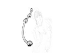 TRQOYTU Dildo A Doppia Testa Plug Anale Pure Wand Acciaio Inossidabile Doppia Estremità Stimolazione Del Punto G Plug Anale Della Vagina Massaggiatore Anale Della Prostata Masturbazione Giocattolo