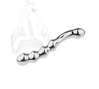 TRQOYTU Dildo Anale A Doppia Testa In Acciaio Inossidabile Plug Masturbazione Doppio Vaginale Orgasmo In Metallo Fetish P-Spot Stimolatori Della Prostata Giocattolo