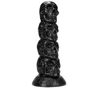 TRQOYTU Dildo Anale In Silicone A Forma Di Teschio Con Ventosa Gigante, Che Lascia Libere Le Mani, Ideale Per Giochi SM, Stimola Il Punto G E Procura Un Piacere Intenso. Realizzato In PVC Sicuro E