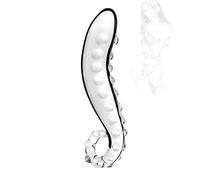 TRQOYTU Dildo Anale In Vetro Dildo In Vetro Trasparente Cristallo Pene Butt Plug Stimolazione Punto G Giocattolo Sessuale Anale Plug Anale Masturbazione Massaggiatore Stimolante Giocattolo Sessuale